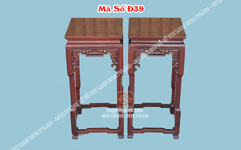 Đôn Vuông Gỗ Tự Nhiêu Siêu Bền Đ39