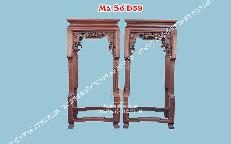 Đôn Vuông Gỗ Tự Nhiêu Siêu Bền Đ39