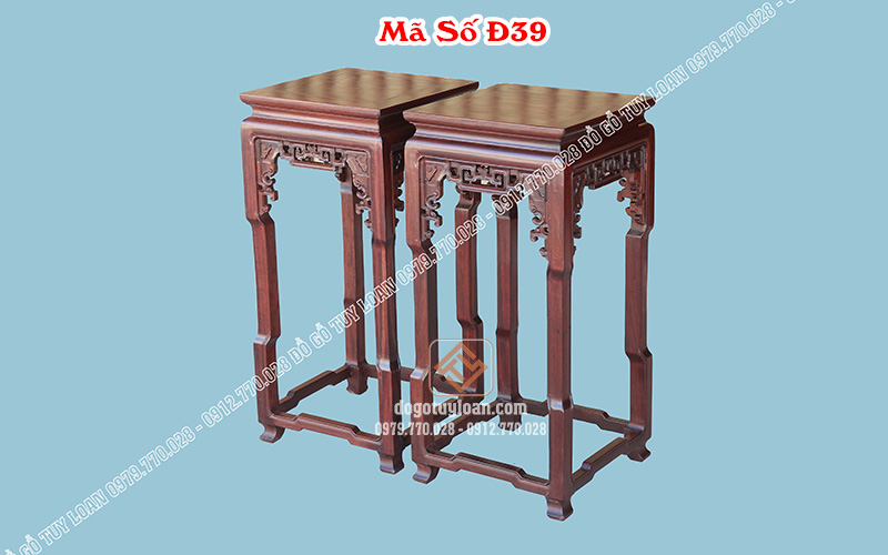 Đôn Vuông Gỗ Tự Nhiêu Siêu Bền Đ39