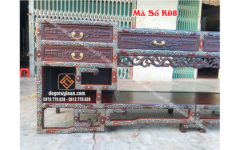 Kệ Tivi Khảm Ốc Mã Số K08