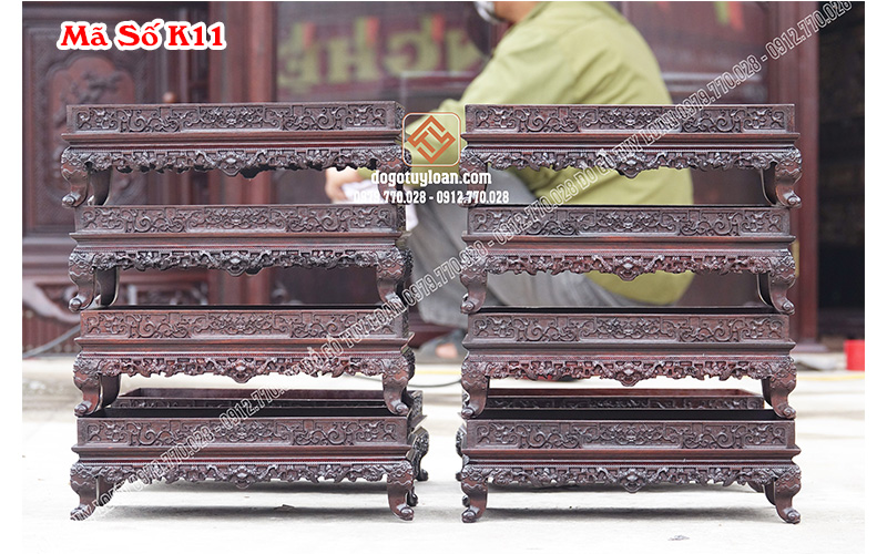 Khay Trà Gỗ Gụ Mã Số K11