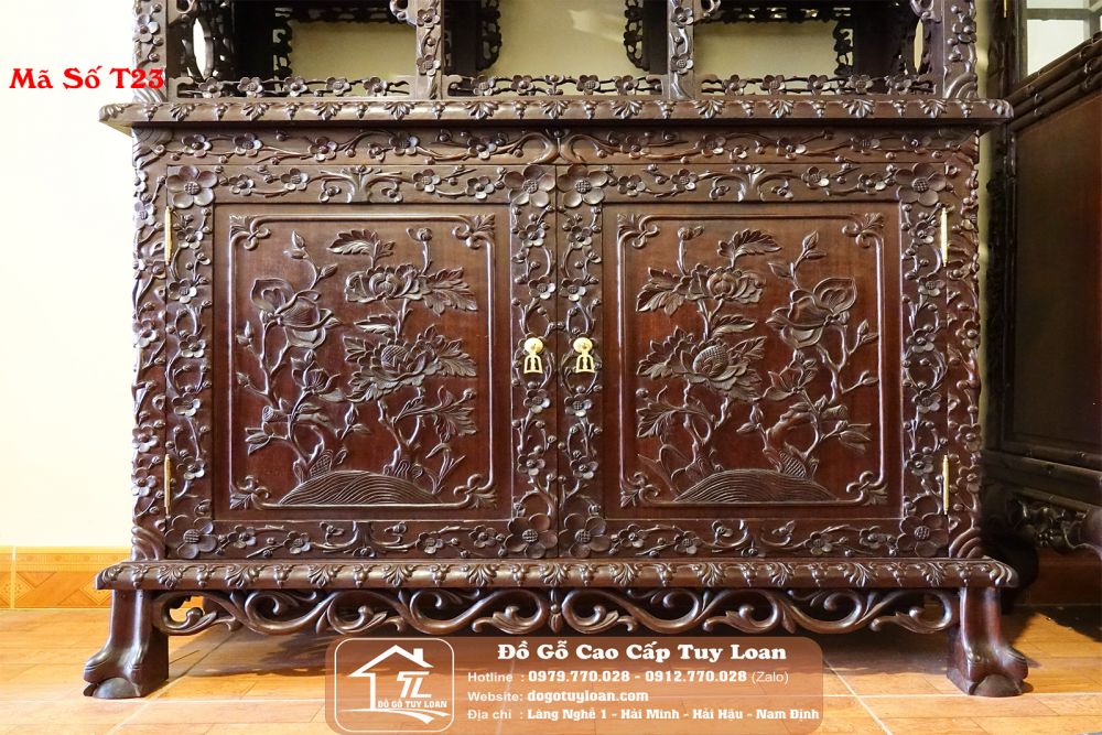 Tủ Bày Đồ Huế Đục Mai Dắt Mã Số T23