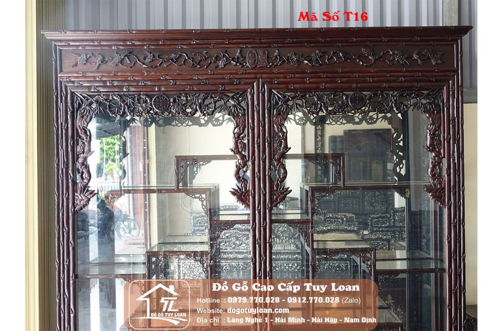 Tủ Bày Đồ Trúc Nho Cỡ Đại Mã Số T16