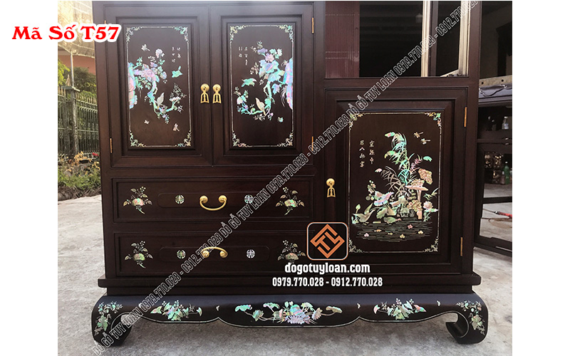 Tủ Trưng Bày Đồ Khảm Ốc Mã Số T57