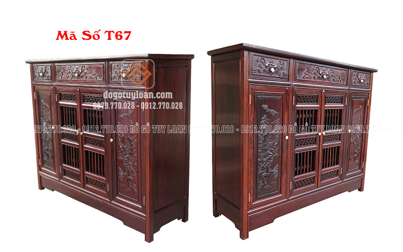 Tủ Để Giày, Dép - Gỗ Tự Nhiên 100%