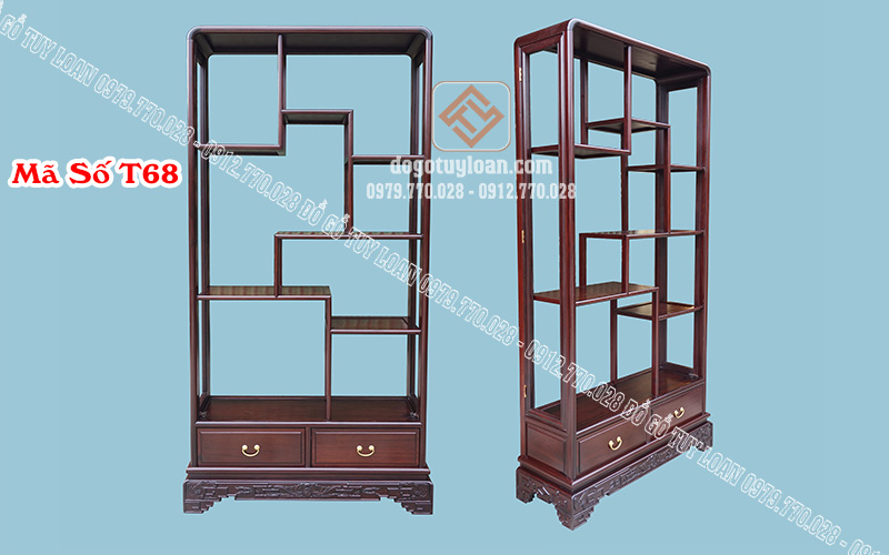 Tủ Rượu Phòng Khách Gỗ Cao Cấp T68