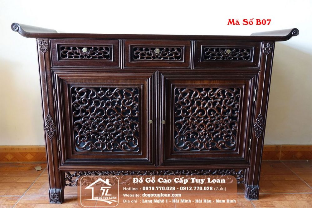 Bàn Trung Đường Huế Kết Hợp Tủ Đựng Đồ  Mã Số B07