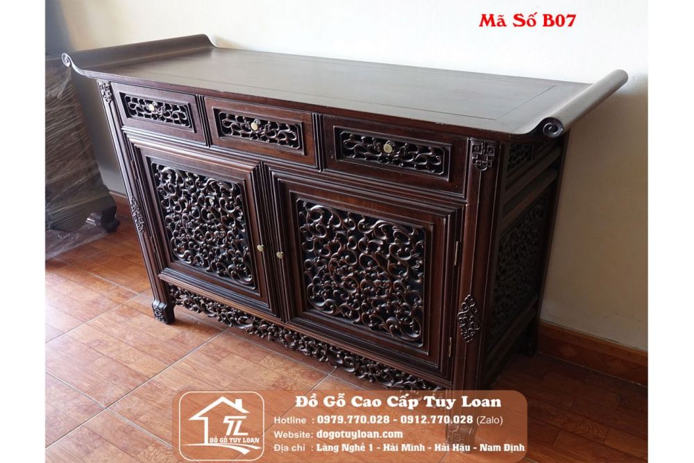 Bàn Trung Đường Huế Kết Hợp Tủ Đựng Đồ  Mã Số B07