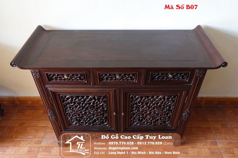 Bàn Trung Đường Huế Kết Hợp Tủ Đựng Đồ  Mã Số B07