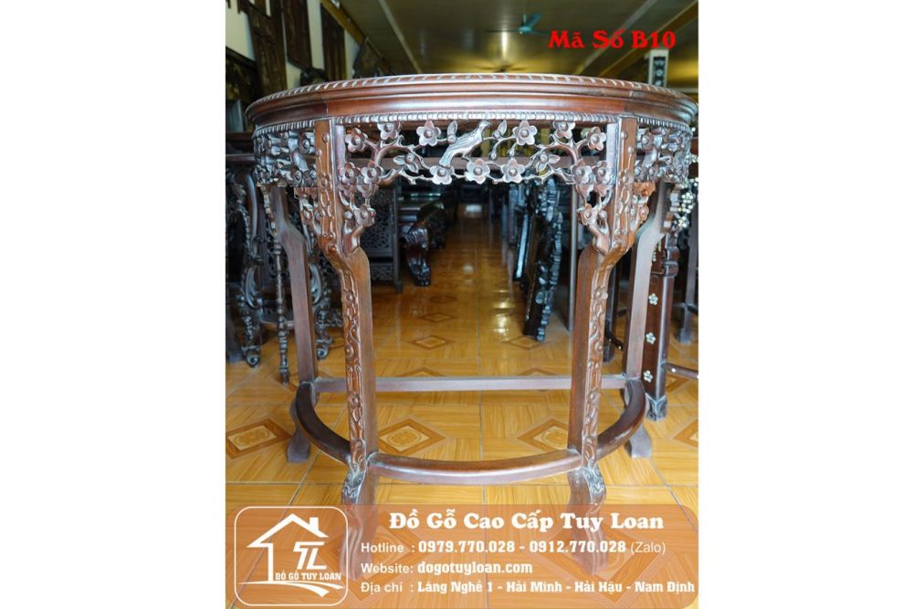 Bàn Bán Nguyệt Mai Điểu Mã Số B10