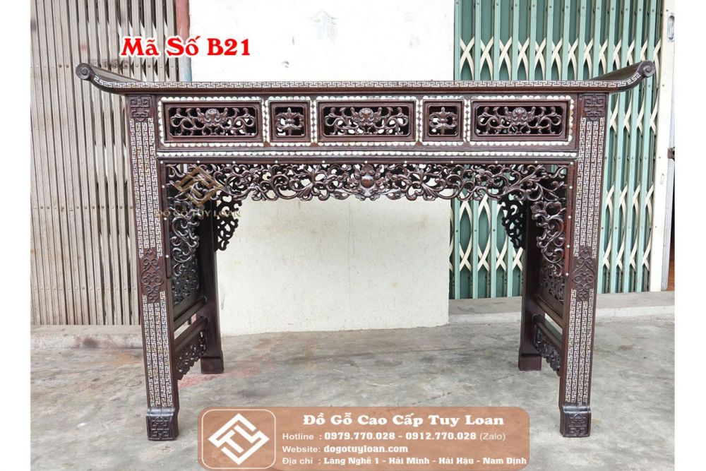Bàn Trung Đường Huế Khảm Ốc Mã Số B21