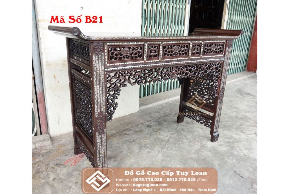 Bàn Trung Đường Huế Khảm Ốc Mã Số B21