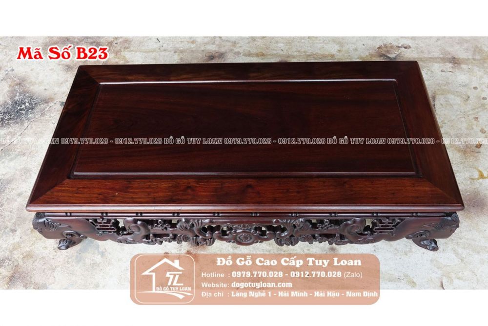 Bàn Văn Kỷ Ngũ Phúc Gỗ Gụ B23