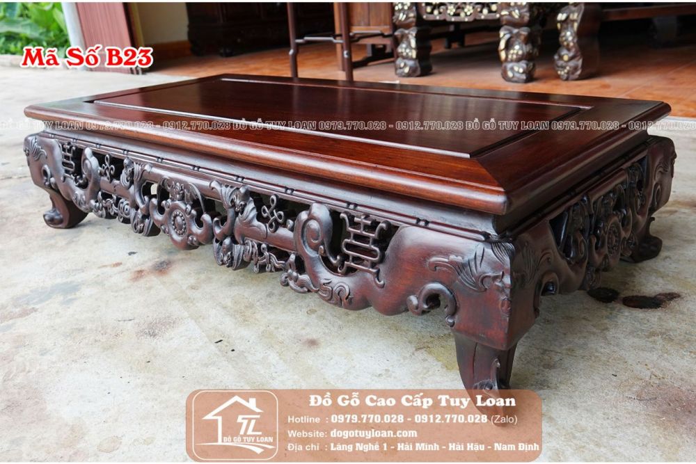 Bàn Văn Kỷ Ngũ Phúc Gỗ Gụ B23