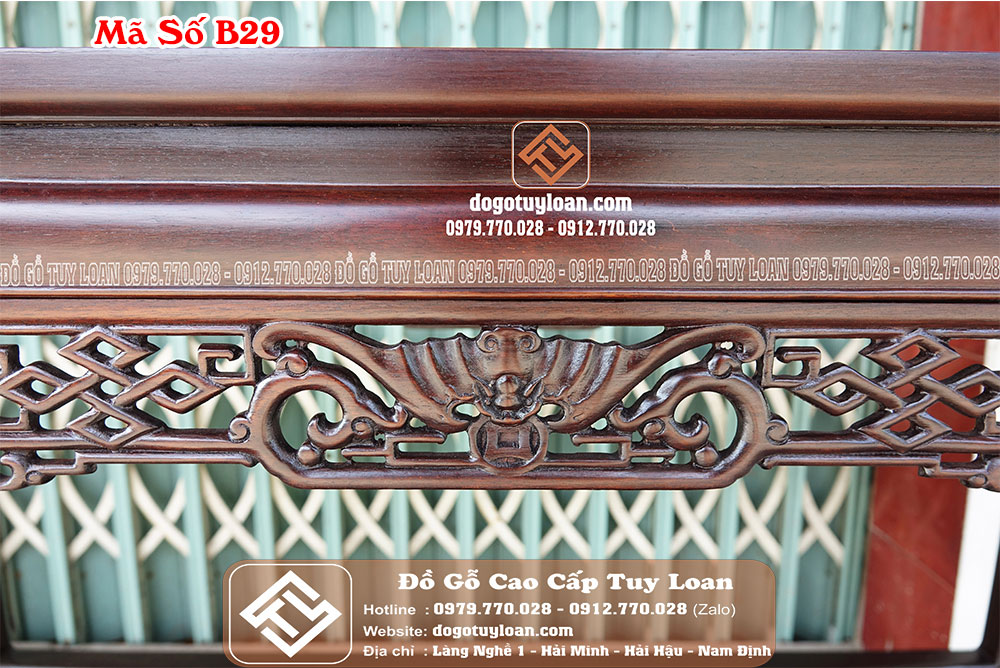 Bàn Kê Tivi Đơn Giản Gỗ Gụ Mã Số B29