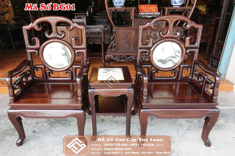 Bộ Bàn Ghế Móc 6 Món Mã Số BG01