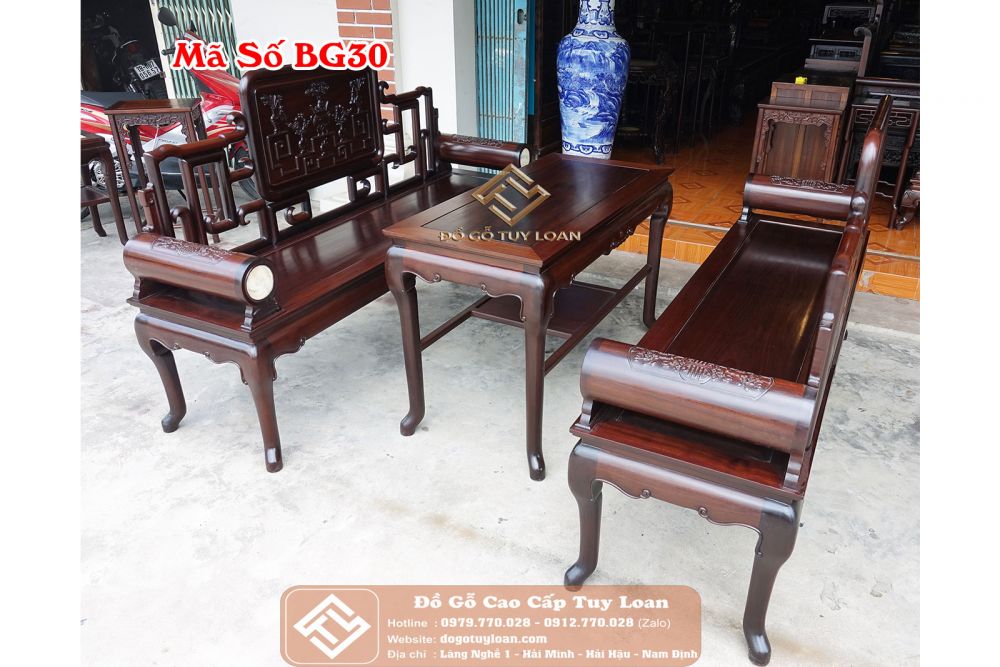 Bộ Phương Móc Gỗ Gụ Mã Số BG30