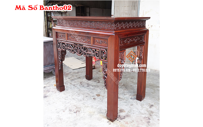 Bàn Thờ Triện Dơi Gỗ Gụ Mã Số Bantho02