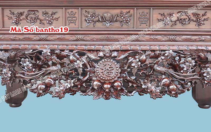 Bộ Sập Thờ Siêu VIP Gỗ Gụ Cao Cấp Mã Số bantho19