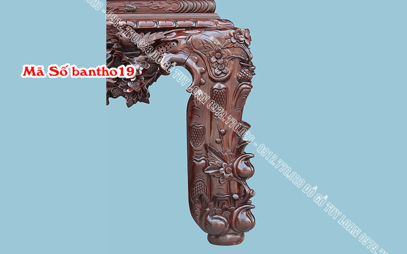 Bộ Sập Thờ Siêu VIP Gỗ Gụ Cao Cấp Mã Số bantho19