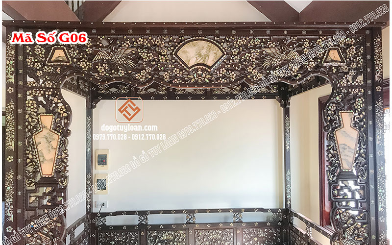 Giường Long Sàng Công Tử Bạc Liêu Khảm Ốc Đẹp G06