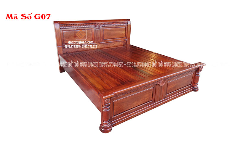 Giuờng Ngủ Gỗ Tự Nhiên Cao Cấp Siêu Bền, Đẹp mã số G07