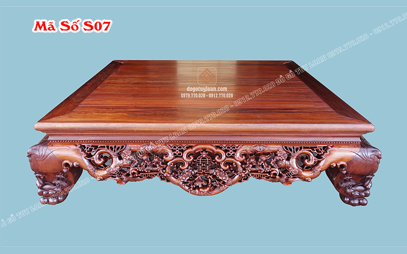 Sập Ngũ Phúc Chân Hươu Hàng Đại S07