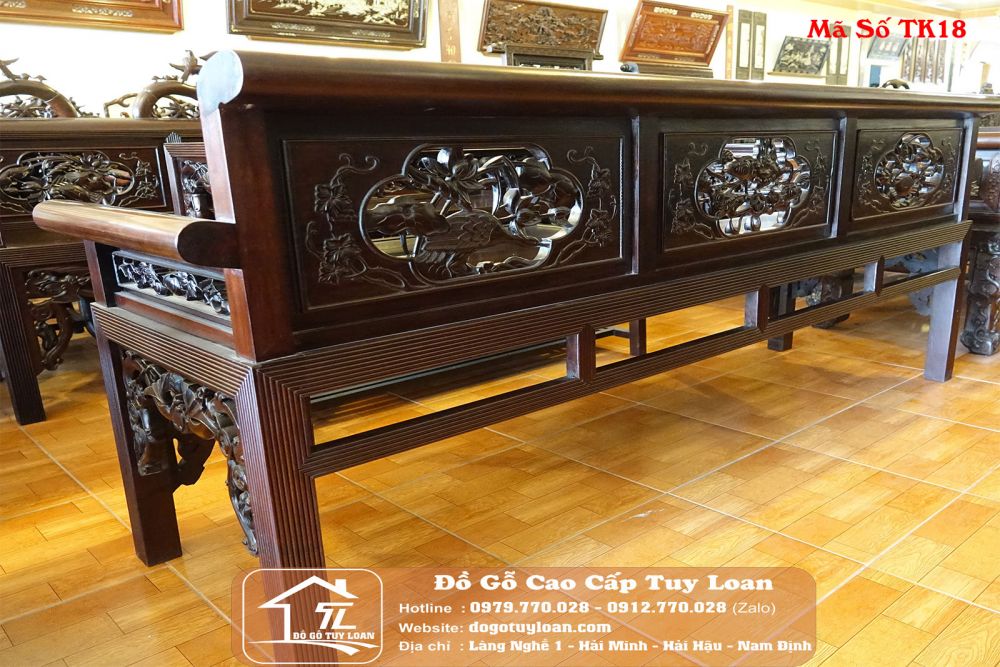 Trường Kỷ Đục Sen Vịt Mã Số TK18