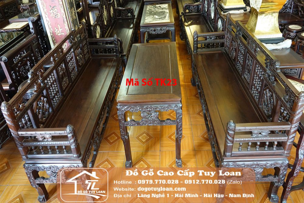Bộ Bàn Ghế Trường Kỷ Huế - Mã Số TK23