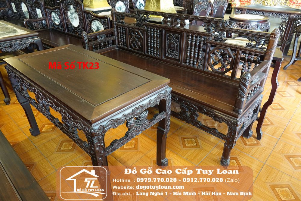 Bộ Bàn Ghế Trường Kỷ Huế - Mã Số TK23