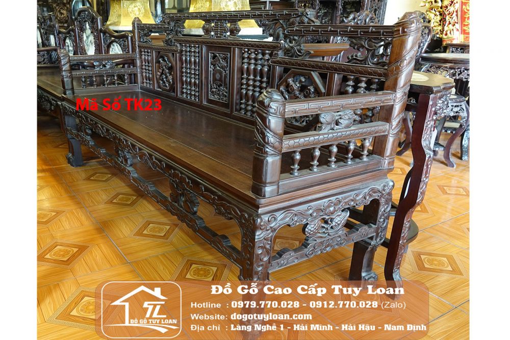 Bộ Bàn Ghế Trường Kỷ Huế - Mã Số TK23