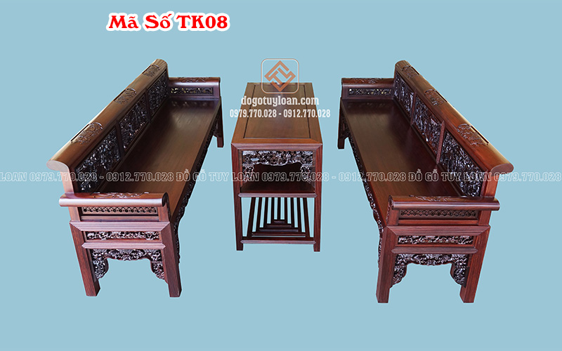 Bộ Trường Kỷ Đục Tích Cao Cấp Mã Số TK08