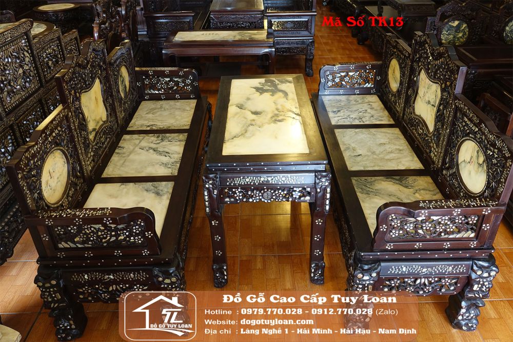 Trường Kỷ Tam Sơn Khảm Ốc Mã Số TK13