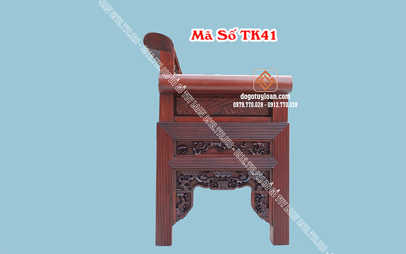 Trường Kỷ Lô Đục Tích dày 6cm, Trường Kỷ Cao Cấp Hàng Đại Đục Tích Mã số TK41