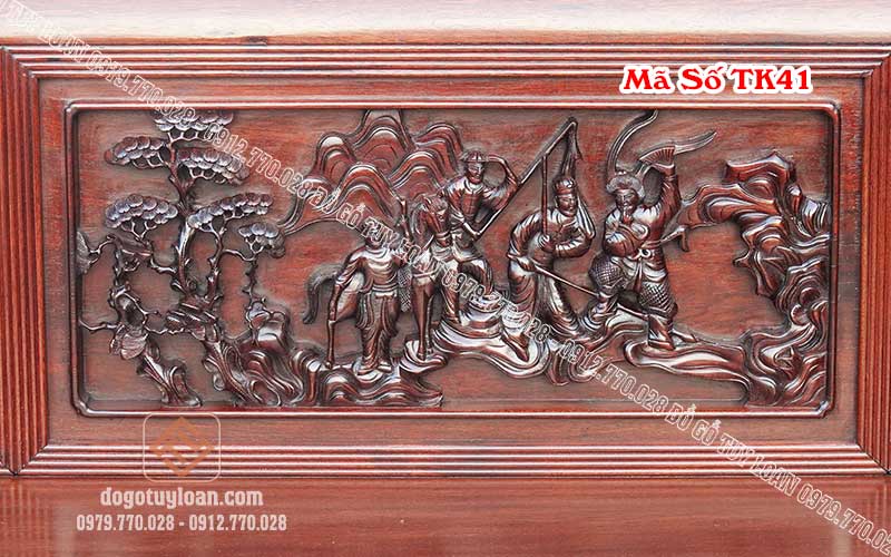 Trường Kỷ Lô Đục Tích dày 6cm, Trường Kỷ Cao Cấp Hàng Đại Đục Tích Mã số TK41