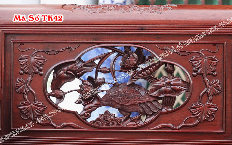 Trường Kỷ Đục Sen Vịt Hàng Siêu Vip TK42